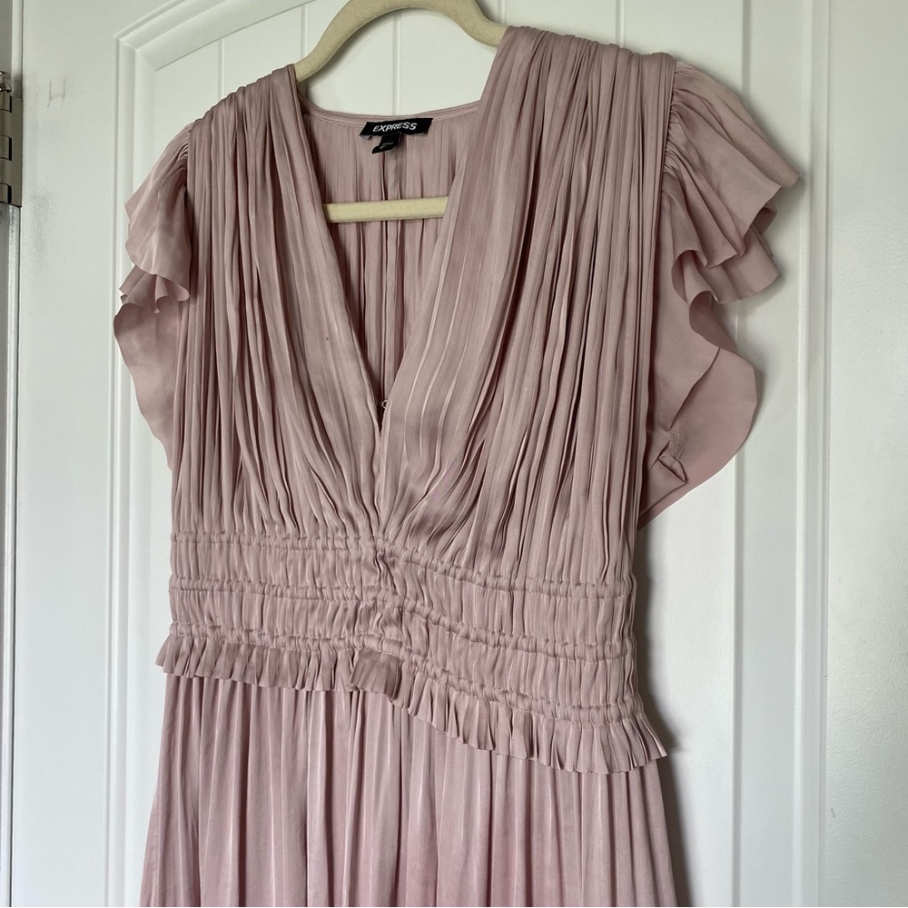 Express Satin Pink Dress